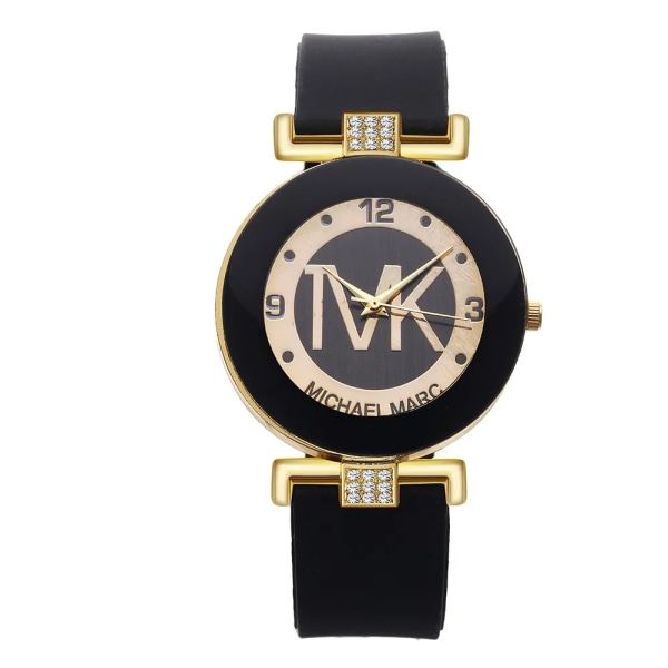 Mode Lyx Kända TVK- watch för kvinnor Sport Vattentät set Digital vit silikonkvartsklocka Watch Black