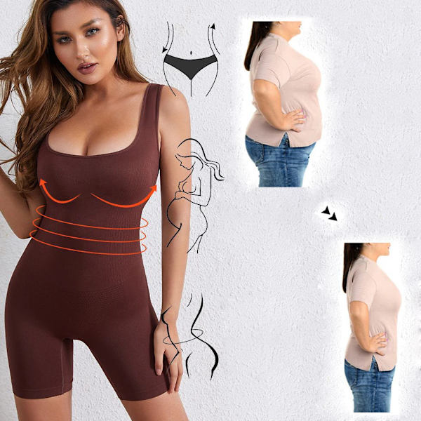 Kroppsformande Kläder Kvinnors Postpartum Mage Tät midja Formande Kroppsformande Kroppsunderkläder Stor storlek Höft Midja Shaping Top Black M-L