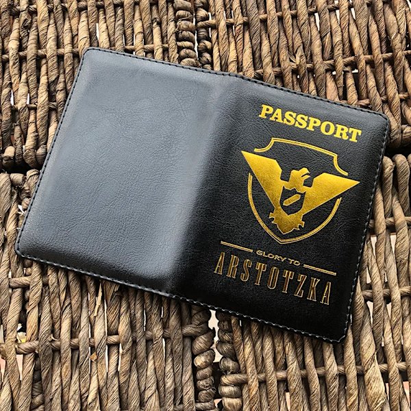 Papers Please Passport Cover Ryssland Rese Pass Holder Covers för pass coffee