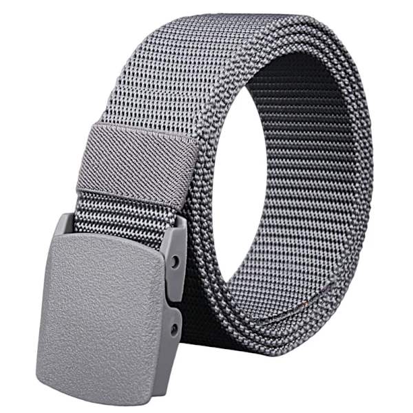 Män Kvinnliga Jeans Bälte Militär Nylon Justerbart Bälte Utomhus Resor Taktisk Midjebälte Metall Unisex Spänne Byxor Byxor 120cm Gray 120cm
