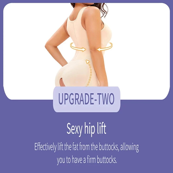 Colombianskt gördel för kvinnor modelleringsbälte 3-bröst Fajas BH Shaper Spets Slimming Shorts Bodyshaper Hemmakläder Waist trainer Plus style 2 skin XS