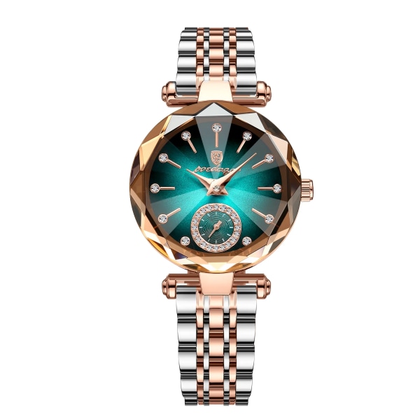 POEDAGAR Lyxklockor för damer Toppmärke i rostfritt stål vattentät kvarts watch för kvinnor Relogio Feminino Girl Present+box Gold Blue