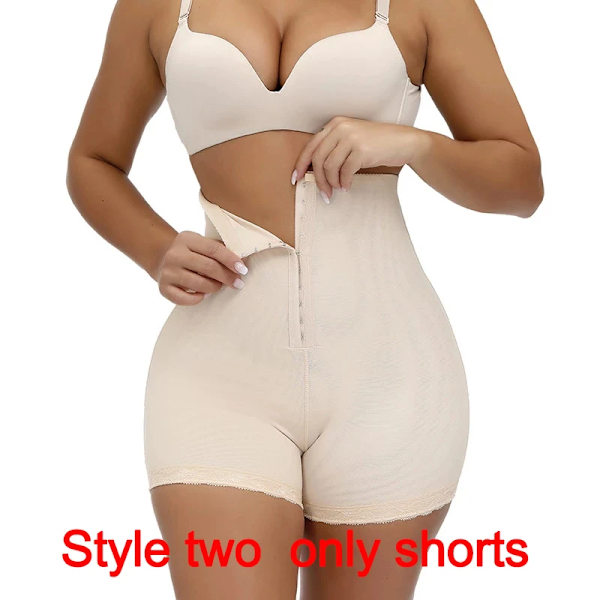 High Compression Skims Damkroppsformkläder Extra fast dragkedja Kontroll Fake Ass Butt Lifter Booties Faja BBL Post Op Surgery style 2 skin 4XL