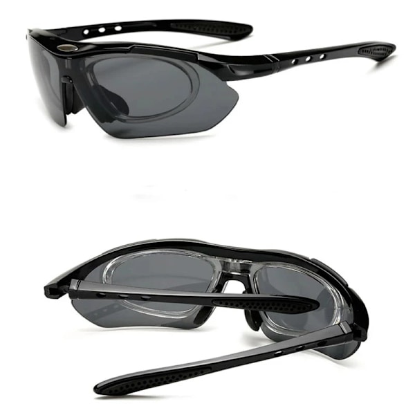 Cykelglasögon för män Kvinnor Män Utomhussport Cykel Solglasögon MTB Road Goggles Glasögon 5 lins Cykelutrustning Körning Red  5 Lens