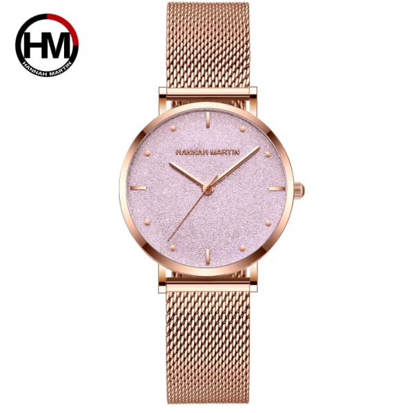 Sahara Desert Dial New Design 2021 Top Brand Luxury Japan Quartz Armbandsur Rostfritt stål Rose Gold Vattentät watch för kvinnor CM36-MJ-WFF