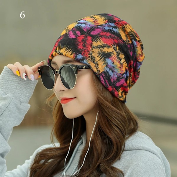 51 Stilar Dammössa Baggy Slouchy Beanie Hatt Vår Sommar Pile Pile Mössa Håravfall Huvudduk Tunn Andningsbar Pullover Mössa Type 6(.102)