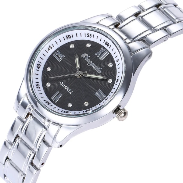 Relogio Feminino Luxury Gold Damklockor Mode Armband i rostfritt stål Damklocka Casual Watch Reloj Mujer Silver Black