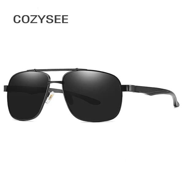 Polariserede UV400 Spejl Solbriller til Mænd og Kvinder Oculos de sol SILVER BLUE PC CASE