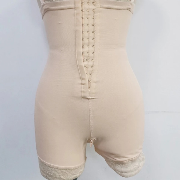 Colombianska Fajas Leggings Waist Trainer Kroppsformare Magkontroll Slimming Panites Hög midja Shapewear Shorts Beige XXXL