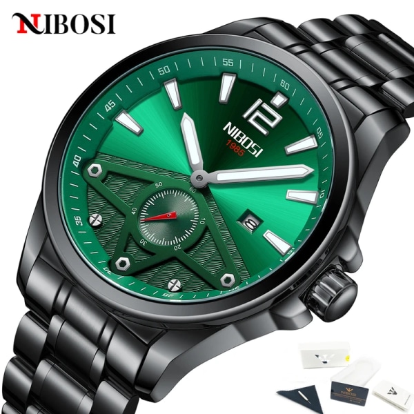 NIBOSI Herrklockor Toppmärke Lyx Sport Watch för män Vattentät Auto Date Julklapp Herrklocka Watch Masculino with original box-08