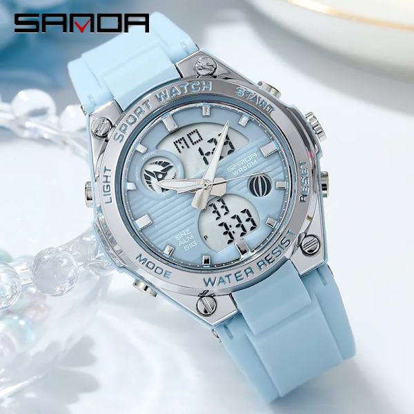 2023 Mode Dam Klockor Topp Lyx Märke Quartz Klocka Vattentät Casual Watch För tjejer Present relogio feminino Army Green