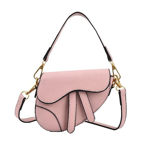Mini Handväskor Dam Sadelväska Hög kvalitet Axelväska Messenger Bags Brand Elements Kosmetisk väska Plånböcker Klassiska damväskor pink 13X10X4cm