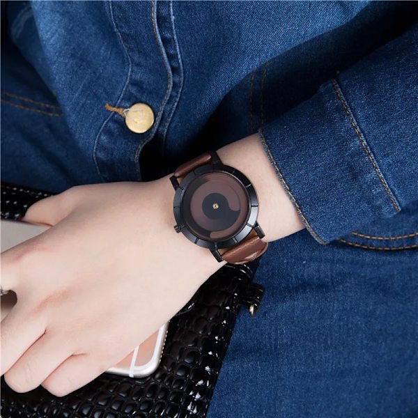 UTHAI CE72 Creative Trend Watch Modepersonlighet Män Student Par Quartz Watch Coffee
