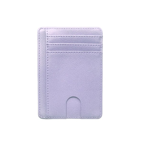 Anti RFID-blockerande kolfiber Kredit-ID-korthållare Case för AirTag Män Dam Plånbok Läder Slimma plånböcker för AirTag Air Tag Purple