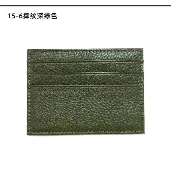 Kreditkortshållare i läder Custom Initial Holder Personlig Initial Slim Wallet Monogram Namn Plånbok Korthållare DIY Christmas dark green