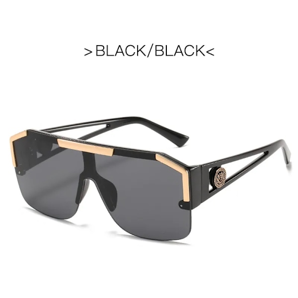 Nya lyxiga överdimensionerade solglasögon för män Brand Designer solglasögon för kvinnor Mode Gradient Square Shades Leopard Tea AS Picture