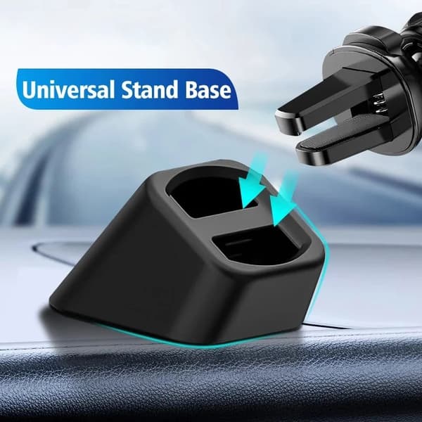 17mm Kulehodeholder Mini Telefonstativ Base Bil Dashbordfeste Fast Luftventil Stativ Konverter Anti-skli Brakett Biltilbehør E