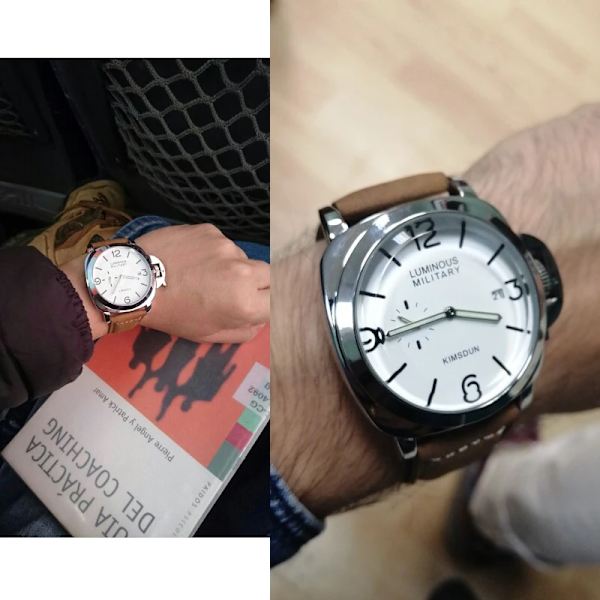 Lyx Toppmärke Watch Herr Vattentät Kvartsbrunt Läder Militär Armbandsur Herr Arméklocka Man watch hombre hodinky Style A- 3