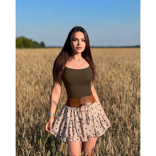 Sömlös stringtrosa Shapewear Bodysuits för kvinnor slimmad magkontroll bodysuit Ribbad ärmlös justerbar spagetti Strip Toppar Pink M