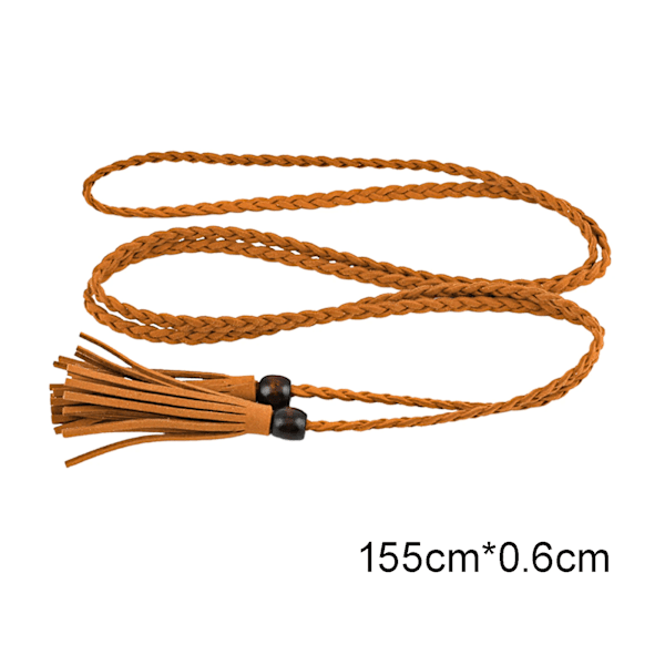 Klassiskt sammet midjebälte knytband rosett Cummerbunds modebälte för kvinnor kvinnligt brett midjeband midjebälte för ylle överrock 172cm Caramel B