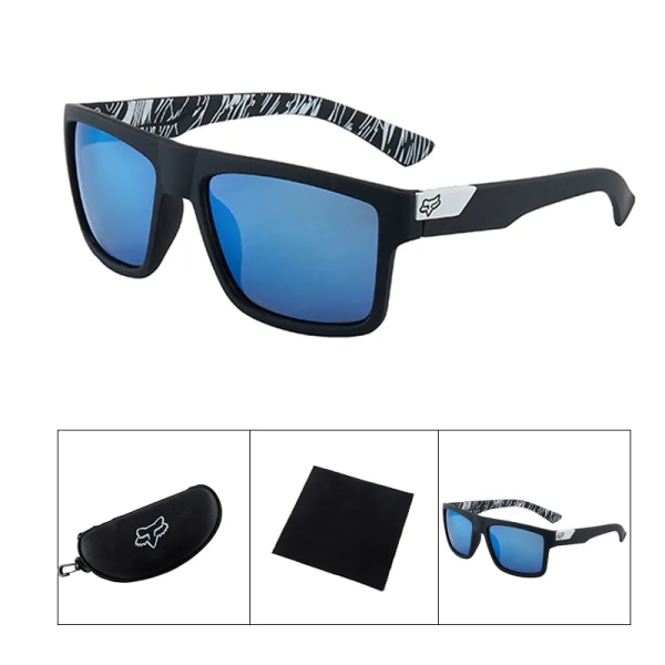 FOX Solglasögon Märke Märke Designer Kvinnor Körglasögon Vintage Retro Solglasögon Fyrkantiga Glasögon UV400 Gafas T1