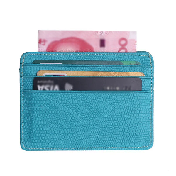 Ny tunn miniplånbok i PU-läder Smal bankkreditkortshållare 5 kortplatser för män Business Small ID- case för man handväska Korthållare 9  10.6x7.7cm