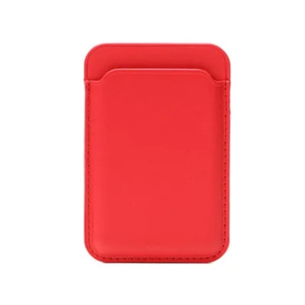 1 st dubbelsidig självhäftande plånbok Stöldskydd Säkerhetsblockerande hylsa Case för Mobiltelefon Cover Kort Kreditkortshållare red