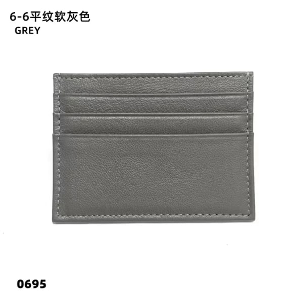 Kreditkortshållare i läder Custom Initial Holder Personlig Initial Slim Wallet Monogram Namn Plånbok Korthållare DIY Christmas dark gray