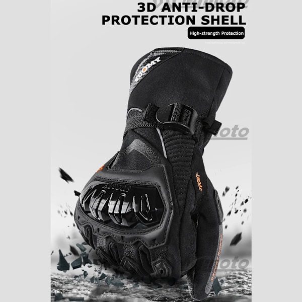 Suomy Vattentäta Motorcykelhandskar Vinter Varma Moto Skyddshandskar Pekskärm Gant Moto Guantes Motorcykelhandskar Nya Black L