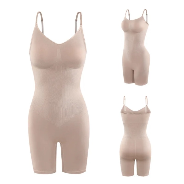 Sexig Body Slimming Slida Kvinna Platt Mage Ofodrad Cup Kontroll Underkläder För Klänning Shapewear För Kvinnor Dotey Popsy Auburn L