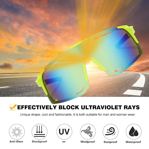 Cykling Solglasögon Män Kvinnor Sport Löpning Fiske Goggle Cykelglasögon MTB Polarized Road Photochromic Racing Cykelglasögon C