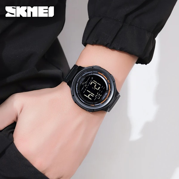 2021 ny watch Mode herrarmbandsur Toppmärke SKMEI Digitala klockor Chrono Count Down Clock Man Armbandsur för present light grey