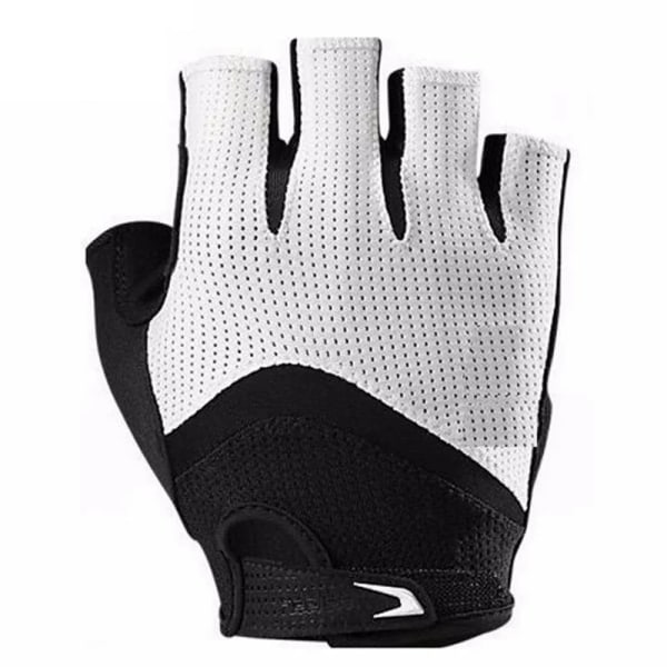 Halvfinger cykelhandskar 2023 Pro team Road bike MTB RBX Silikonsvamp anti-vibration race cykel handskar Guantes ciclismo White XL