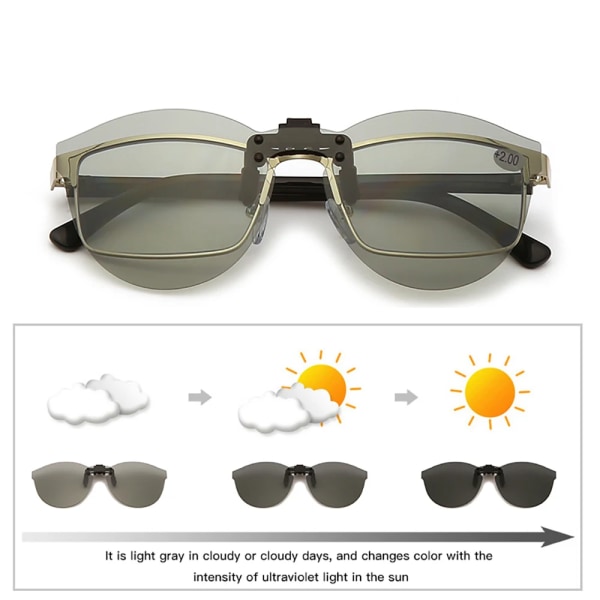 VIVIBEE fyrkantsspegel för män Flip-up Clip on Polarized Night Vision Körglasögon UV400 Dam Solglasögon Fiske Närsynt 4 Mirror Red Without Plastic Case