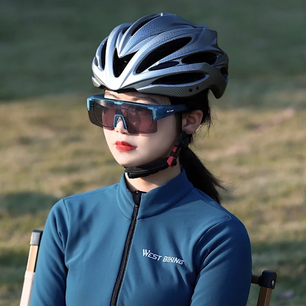 WEST BIKING Photochromic Myopic Fit Over Solglasögon Unisex Cykelglasögon Polariserade körglasögon UV400 Fiskecykelglasögon Clear x Polarized
