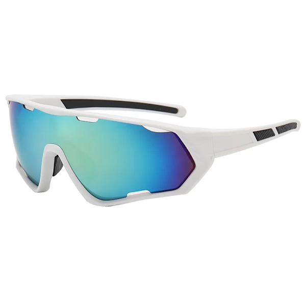 Utomhussportglasögon Män Kvinnor Cykelglasögon Mountain MTB Cykling fiske UV400 färgglada Solglasögon snygga Cykelvägsglasögon Light Blue