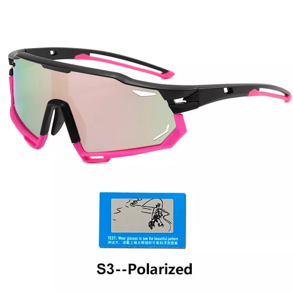 Polariserade sportglasögon damer Fotokroma cykelglasögon herr MTB cykling UV400 Solglasögon Road Goggles Cykelglasögon S3