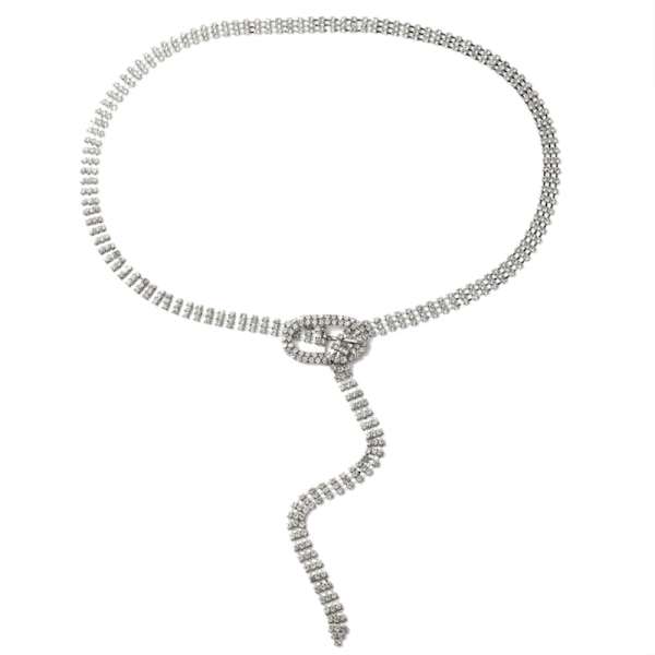 Snyggt strassbälte Kvinnor Midjebälte Kvinnligt Dagligt Bling Bling Dubbat Korsettbälte för tonåringar Flicka Modebälte round buckle waist c