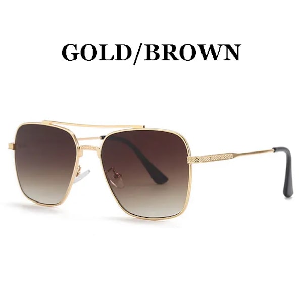 2022 Fashion Flight Seven 007 Rock Style Gradient Pilot Solglasögon för män Fyrkantiga lyxiga varumärkesdesign Solglasögon Oculos De Sol 17340 C7 UV400