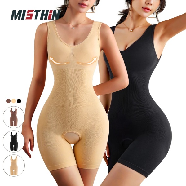 MISTHIN helkroppsdräkt sömlös Push Up-korsett Shapewear-reducerare Bröstförbättrande korrigerande waist trainer Shaper Viktminskning Skin XL-XXL