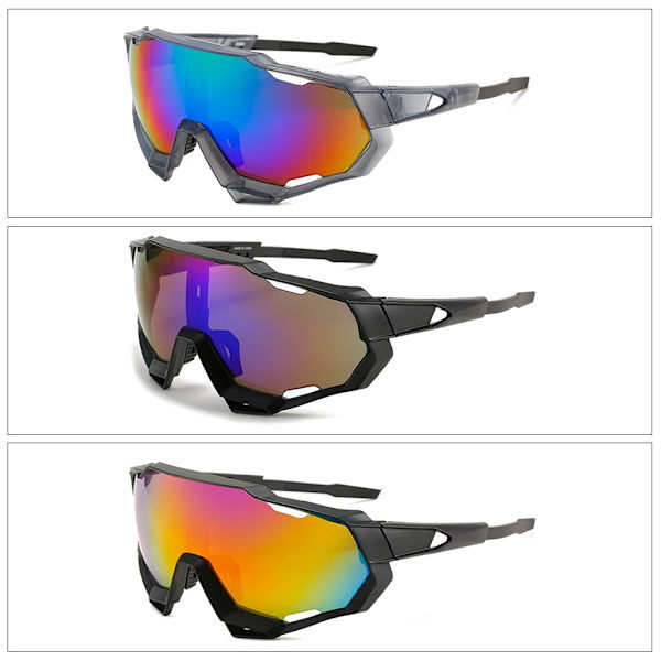 Utomhuscykling Solglasögon UV-skydd Vindtäta glasögon polariserad lins män kvinnor sport solglasögon glasögon Red