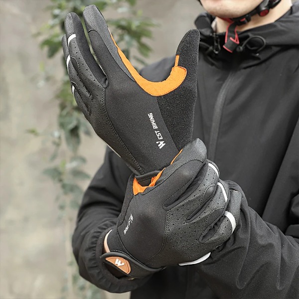 WEST BIKING Sommarcykelhandskar för män Stötsäkra cykelhandskar Utomhussport Fotvandring Pekskärm Helfinger cykelhandskar Half Finger XL