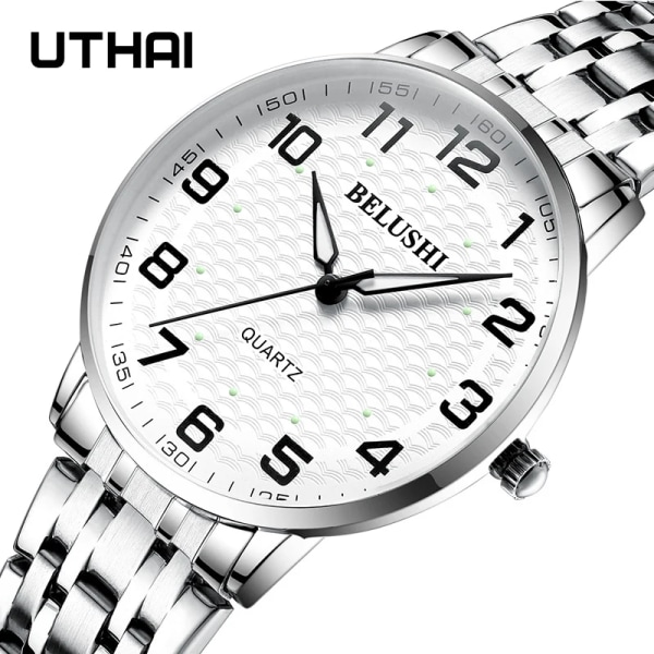 UTHAI H10 Watch för Kvinnor Älskarklockor Vattentät Quartz Lyxklockor Man Dam Flickor Watch B-557 female