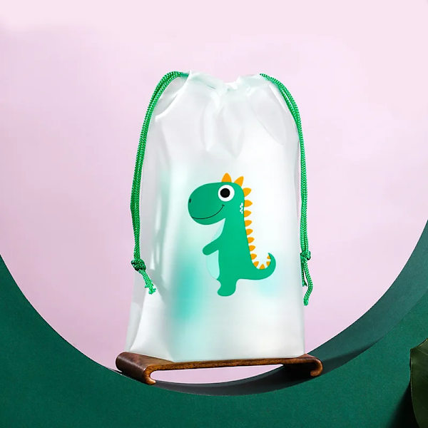 1 ST Transparent Vattentät Resekosmetikväska Case för kvinnor Badkar Smink Organizer Toalettartiklar Tvätt Skönhetssats Förvaringspåse 1pc Green dinosaur 16x20cm