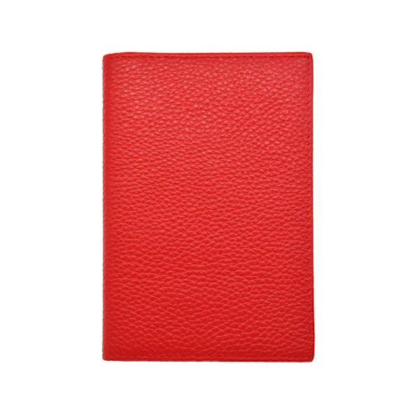 Passhållare i 100 % äkta läder Mjukt case Cover för passplånboken red