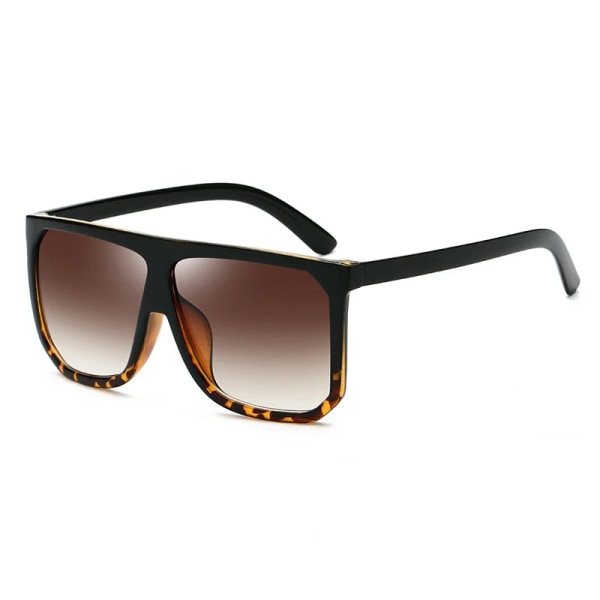 Sexiga fyrkantiga solglasögon Kvinnor Modemärke Oversized solglasögon Kvinna Svart Bruna nyanser för män Dam Lunette Femme Oculos C04 BlaDarkLeo Tea