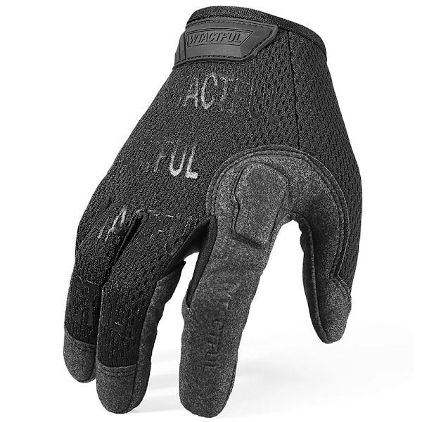 Taktisk handske Militär Armé Helfingerhandskar Herr Airsoft Cykling Sport Camping Träning Cykling Paintball Lättvikts Camo Z3 Black XL