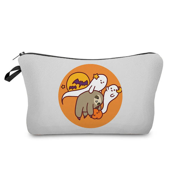 Organizer Kosmetisk väska för kvinnor Student Pappersmateriel Förvaring Rese Case Tecknad Djur sengångare Print Damtoalettväskor hz6879 Makeup Bag