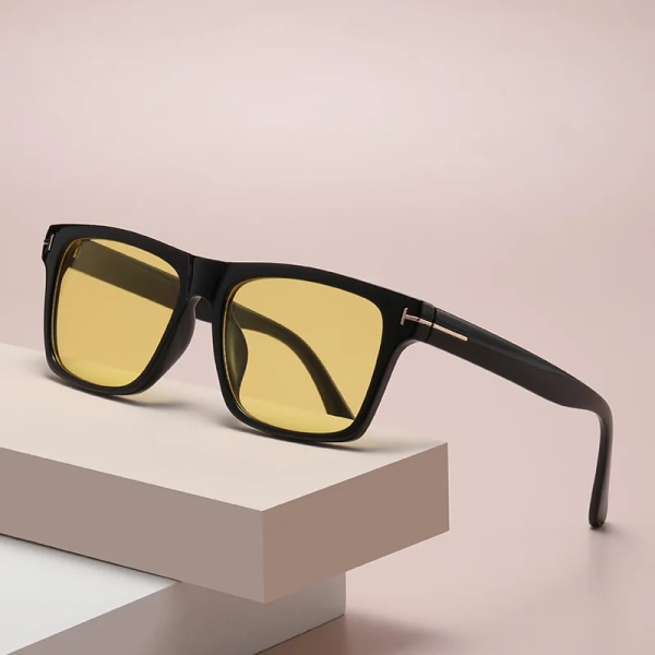 nytt mode tom varumärke tf rektangel solglasögon kvinnor män 2022 lyxdesigner hög kvalitet Ins populära oculos de sol uv400 black-gray uv400