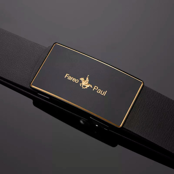 Herrbälte, tandlöst automatiskt spänne, exklusivt designbälte, lyxigt, lyxigt, läderbälte för män WYH06 gold 115CM